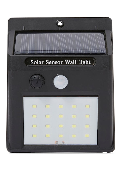 Generic 20-LED Equipped Solar Wall Light Black 8X11X15Centimeter
