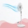 Nikai Stand Fan with Remote Control and Timer for home cooling ,16-inch, 45W, 5 blades Pedestal Fan , NPF1634RT - White