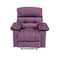 In House Velvet Rocking Recliner Chair - Light Purple - NZ60