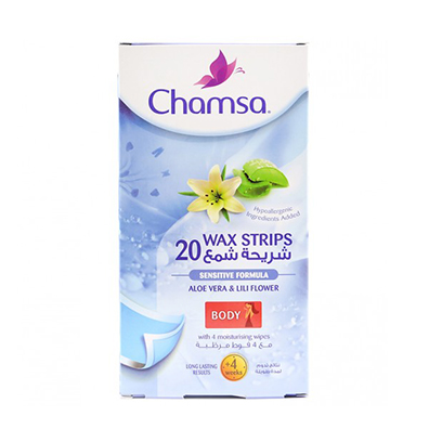 Chamsa Hypo Allergic Skin Body Wax Strips 20 Count