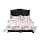 In House Oslo Velvet Bed Frame - Queen - 200x140 cm - Black