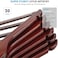 Zober High Grade Wooden Suit Hangers With Non Slip Pants Bar 30 Pack