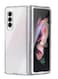 FOCUS Samsung Galaxy Z Fold 4 Crystal Clear Case Shockproof Soft TPU Transparent Slim Protective Cover 7.6 inch Compatible with Galaxy Z Fold4 5G 2022 Release