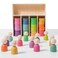 Wooden Rainbow Stacking Sorting Toys with Rack