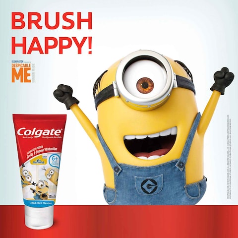 Colgate Minions Toothpaste 6+ Years Mild Mint White 50ml