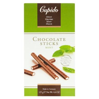 Cupido Mint Chocolate Sticks 125G