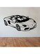 Spoil Your Wall Ferrari Car Design Wall Decal Black 90x50cm