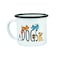 Biggdesign Dogs Enamel Mugs Set Pack of 2, Enamel Camping Mug, Enamel Coffee Mug, Backpacking Mug, Campfire Mug,  Drinking Cup for Kitchen, Campfire, Home and Travel
