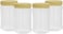 Royalford Round Airtight Pet Jar RF11225 1000ml Set Of 4 Storage Containers Transparent Jar For Pulses, Cereals And Spices For Kitchen Organization Pet Canister Kitchen