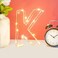 Golden Letter K Glowing with LED Lights 25cm