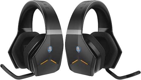 Alienware Wireless Gaming Headset Aw988, Lightweight, Crystal-Clear Communication, Icon Alienware Style, LED Lighting, 2.4 GHZ