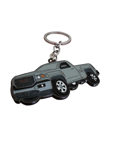 Metal 3D Car Model keychain Car Styling Keyring SUV Exquisite Gift For GMC Double sided Car Keychain Holder