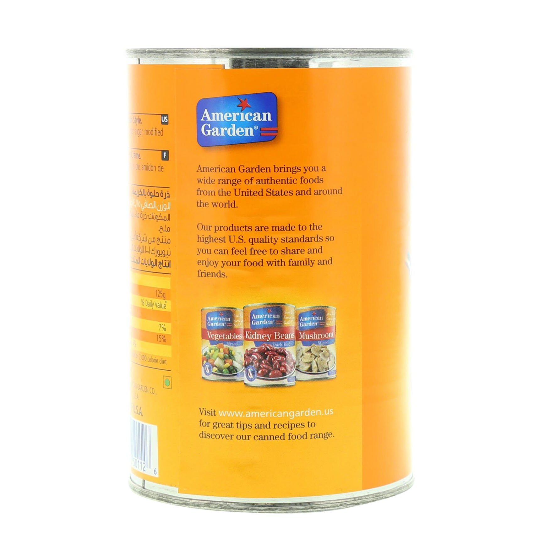 American Garden Corn Cream Style 418 Gram product thumbnail 4