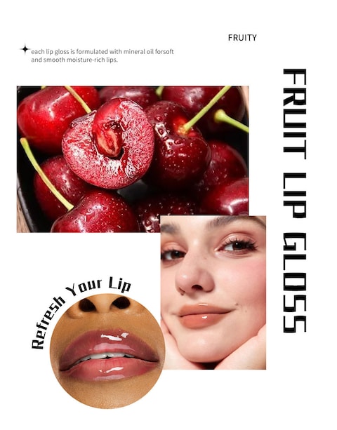 Smooth Gloss Juice Lip Gloss Hydrating Lip Gloss Infused with Delicious Fruit Flavors - 5 ml