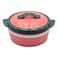 SELVEL FLORENCE CASSEROLE 4PC SET RED (1000/1500/2000/3000 ML)