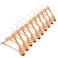 10 Pack ZOBER High-Grade Wide Shoulder Wooden Hangers (Natural Wood)