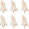 Generic 14&quot; A-Frame Painting Easels 6-Pack, 14 Inches Tall Display Stand Tabletop Art Easel Set Wood Painting Easels
