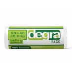 Buy Degra Pack Garbage Bags Roll - 50 x 46 Cm - 30 Bags in Egypt