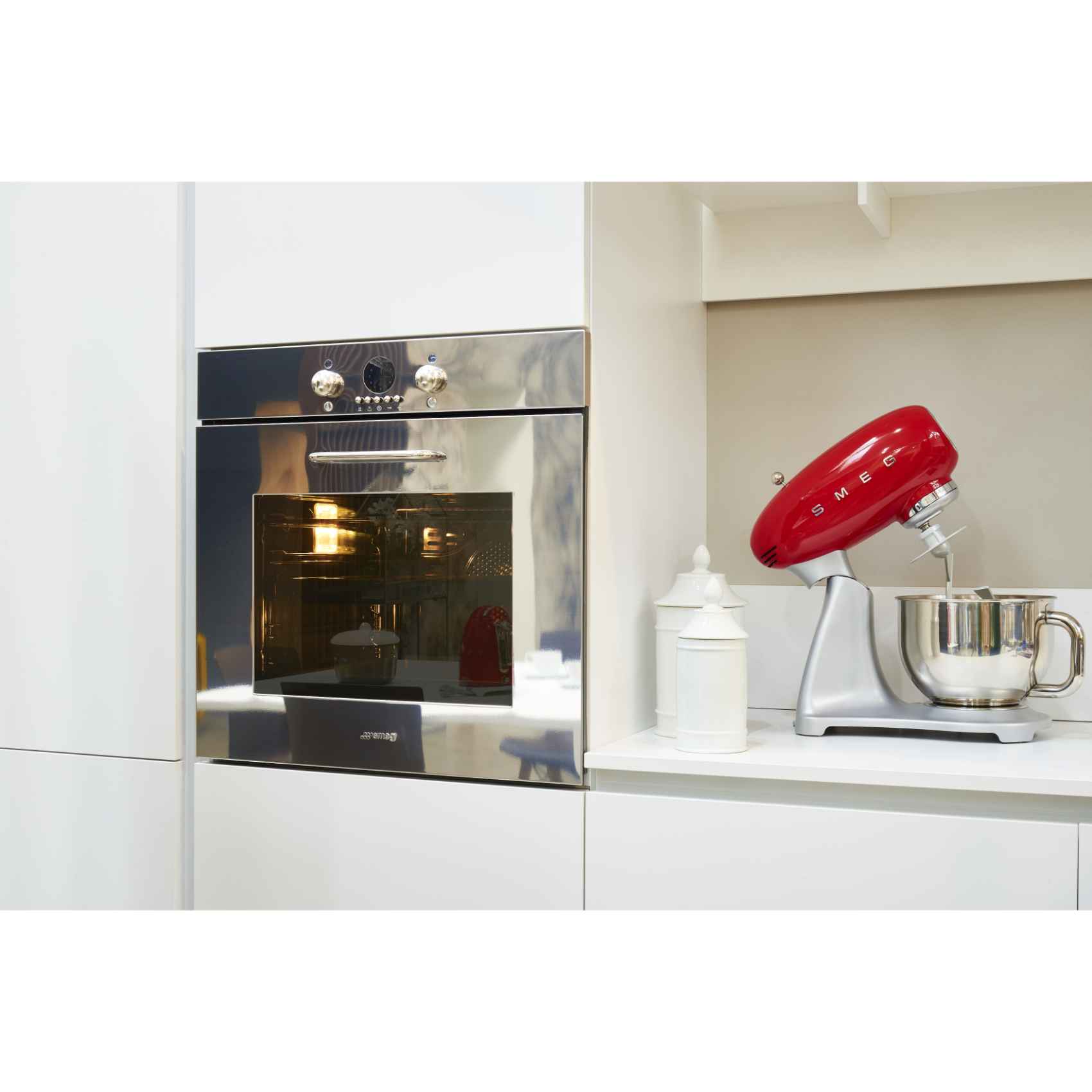 SMEG Stand Mixer SMF02RDUK Red