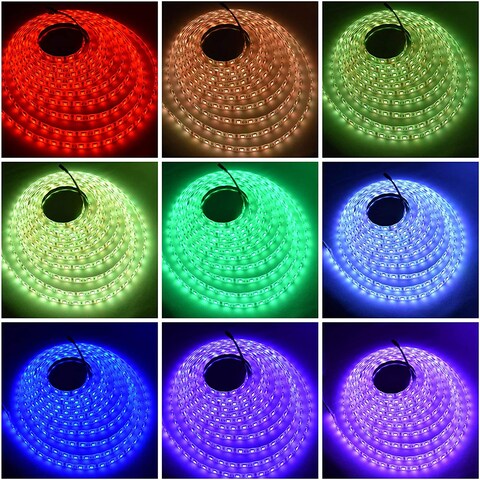 Generic Rgb Led Strip Light Dc12V 5 Meters 60Led/M With 44Keys Remote Controller