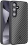 MONOCARBON Real Carbon Fiber case for Samsung Galaxy S24 cover [MagSafe Compatible] Military Grade - Matte Black