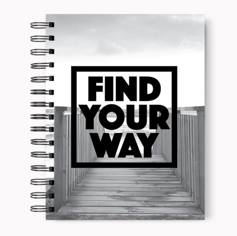 Loud Universe Spiral Notebook Find Yourself Hard Cover Notebook with Premium High Quality Paper A5 Size
