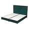 In House Granada Velvet Bed Frame - King - 200x180 cm - Dark Green