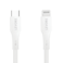 سلك شاحن ليفوري من USB-C إلى آيفون معتمد من أبل MFI بطول 1.8 م - ابيض