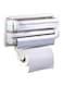 Generic - Kitchen Triple Paper Dispenser White