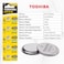 Toshiba CR1216 3V Lithium Coin Cell Battery Pack of 5 batteries Expiry date Nov.2024