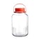 Pasabahce Harvest Glass Pickle Jar Clear And Red 5L