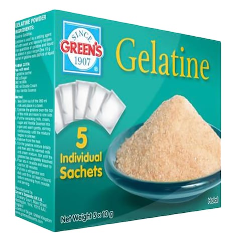 Green&#39;s Gelatine Powder, 10g Pack of 5