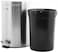 Royalford Trash Bins, Stainless Steel, Silver