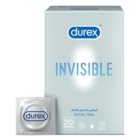 Buy Durex Invisible Condom Clear 20 PCS in UAE