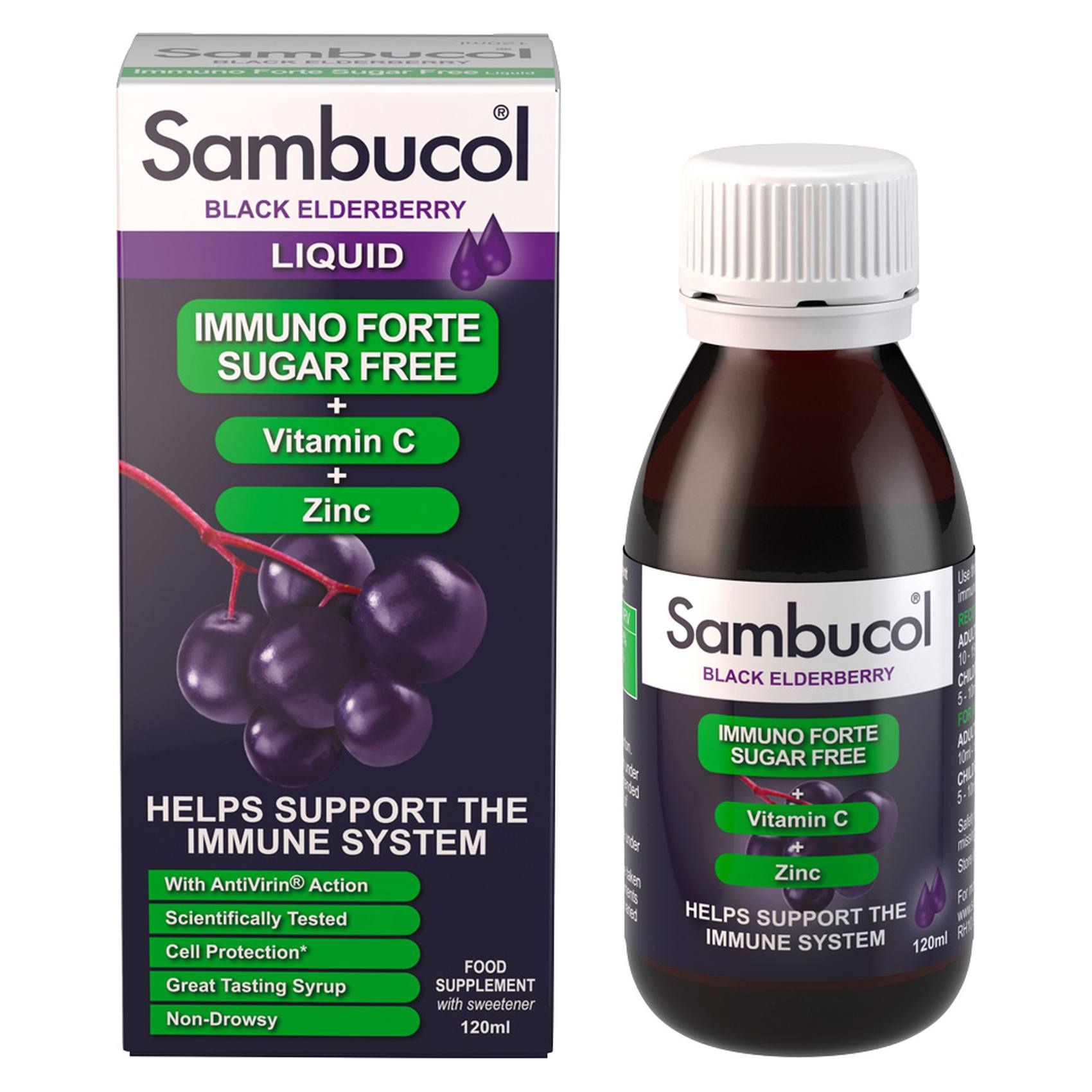 Sambucol Sugar Free Syrup 120ml