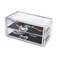 AlHoora MultiPurpose 2Drawer Acrylic Cosmetic &amp; Jewelry Organizer , HealthCare &amp; Cutlery Box  With Color Box