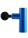 4 Speed Mini Portable Handheld Percussion Muscle Massager Gun for Pain Relief with 4 Massage Heads, Blue