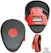 Max Strength Boxing Training Focus Pads Hook Jab Mitts UFC Sparring Punch Bag Gym Fight Workout (Red/White)