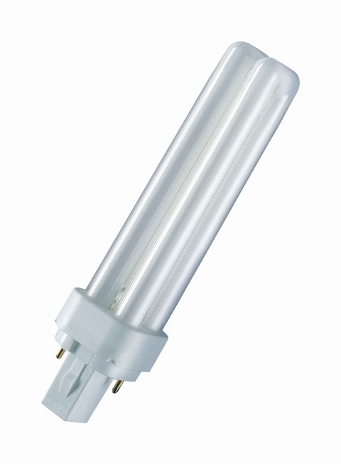 Osram 26W Dulux D Warm White CFL Bulb 2 Pin - Pack Of 4