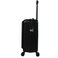 حقيبة سفر من مورانو مناسبه للحمل داخل كابينه الطائره تمتاز بأربع عجلات دوارة مقاس 20 بوصة مع قفل TSA (أسود)