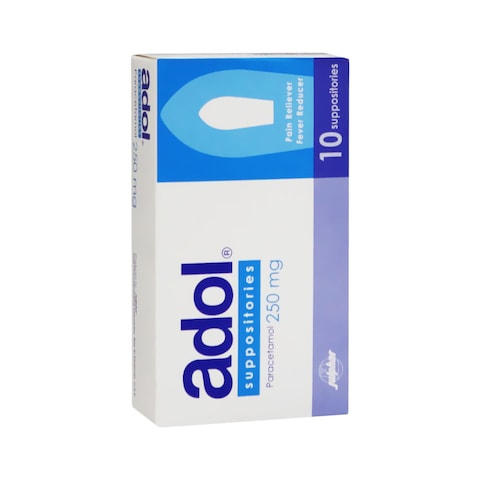 Adol Paracetamol 250MG Supp 10&#39;s