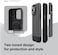 elago Glide Magnetic for iPhone 15 Pro Max case cover Magsafe Compatible Slim Shockproof Full Body Protection - Dark Gray &amp; Black