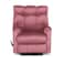 In House Velvet Rocking Recliner Chair - Dark Pink - AB011