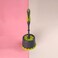 Royalford Toilet Brush With Holder- Rf11189 Light-Weight Toilet Brush Perfect For Cleaning Indian And Western Style Toilets Cleaning Brush With Long Handle Yellow And Black