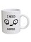 Spoil Your Wall Funny Coffee Quote Mug White/Black 11Ounce