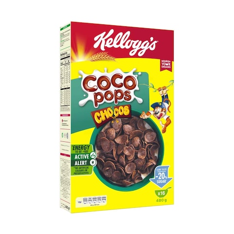 Buy Kellogg's Coco Pops Chocos Chocolate Flavoured Cereal 480g Online ...