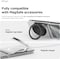 elago Magnetic Hybrid Clear designed for Samsung Galaxy Z Flip 6 case cover (2024), Hard PC, Crystal Clear, Shockproof Bumper, Full Body Protection - Transparent