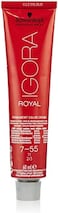 Schwarzkopf Igora Royal Premium-Haarfarbe 7-55 Mittelblond Gold Extra, 1Er Pack, 60ml