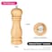 Fissman Salt &amp; Pepper Mill 16cm (Rubber Wood Body With Ceramic Grinder)