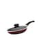 ROYALFORD Fry Pan With Lid Red/Black/Clear 28centimeter